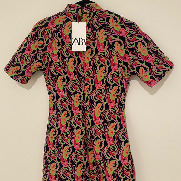 NWT ZARA multi color mini dress - Picture 6 of 15